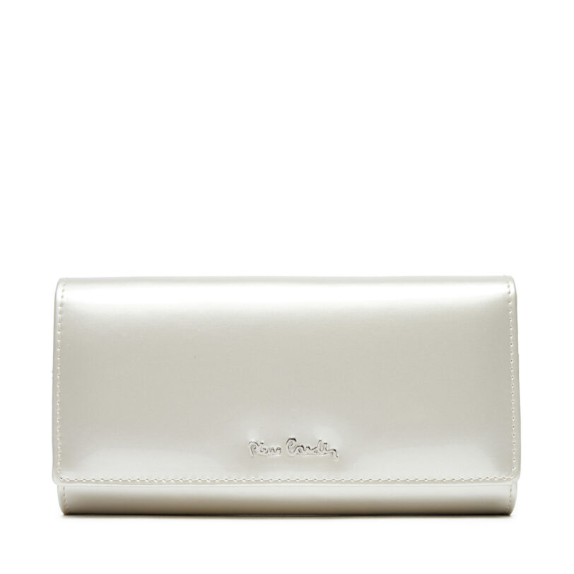 Голям дамски портфейл Pierre Cardin 07 SHINY 102 Екрю цвят на ниска цена