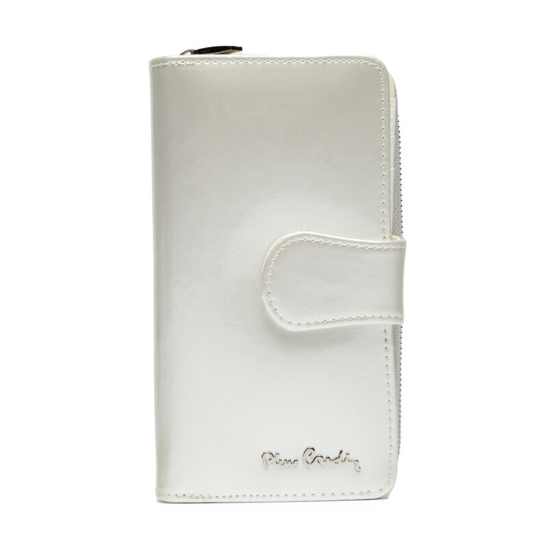 Голям дамски портфейл Pierre Cardin 07 SHINY 116 Екрю цвят на ниска цена