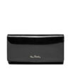 Голям дамски портфейл Pierre Cardin 07 Shiny 121 Черен цвят на ниска цена