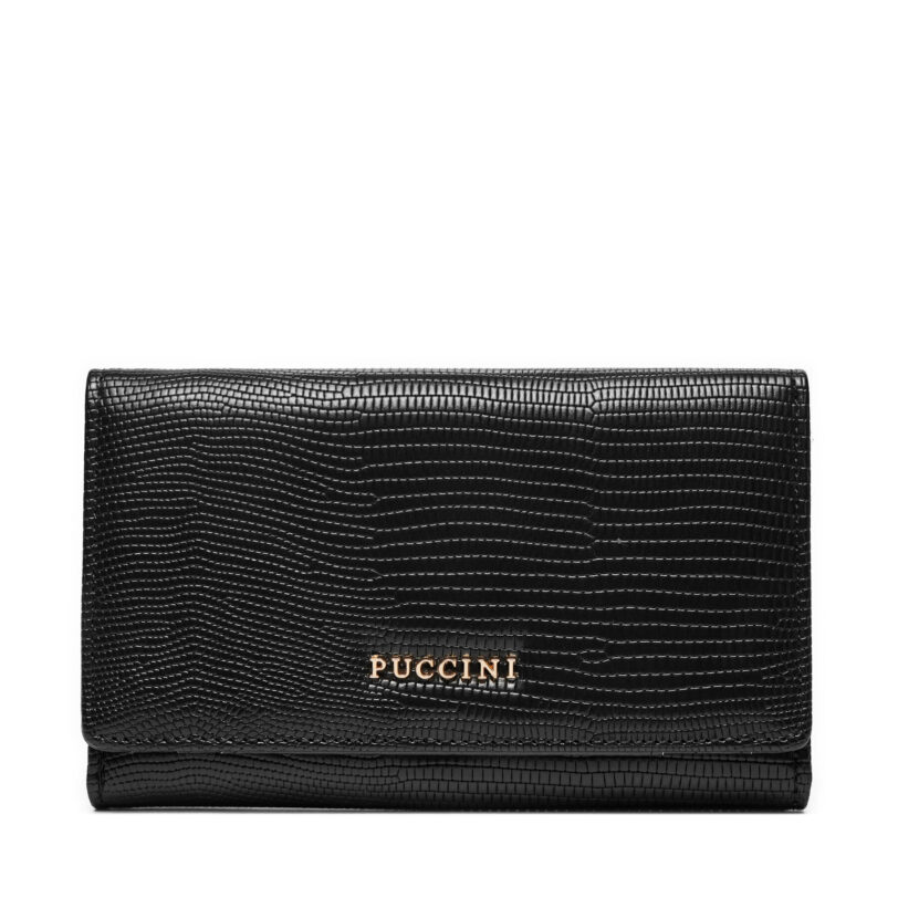 Голям дамски портфейл Puccini BLP839B Черен цвят на ниска цена