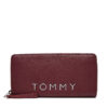 Голям дамски портфейл Tommy Jeans AW0AW16485 Бордо цвят на ниска цена
