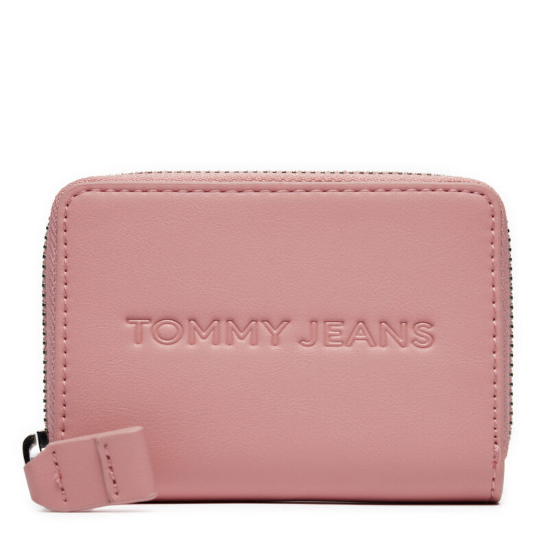 Голям дамски портфейл Tommy Jeans Tjw Ess Must Small Za AW0AW16387 Розов цвят на ниска цена