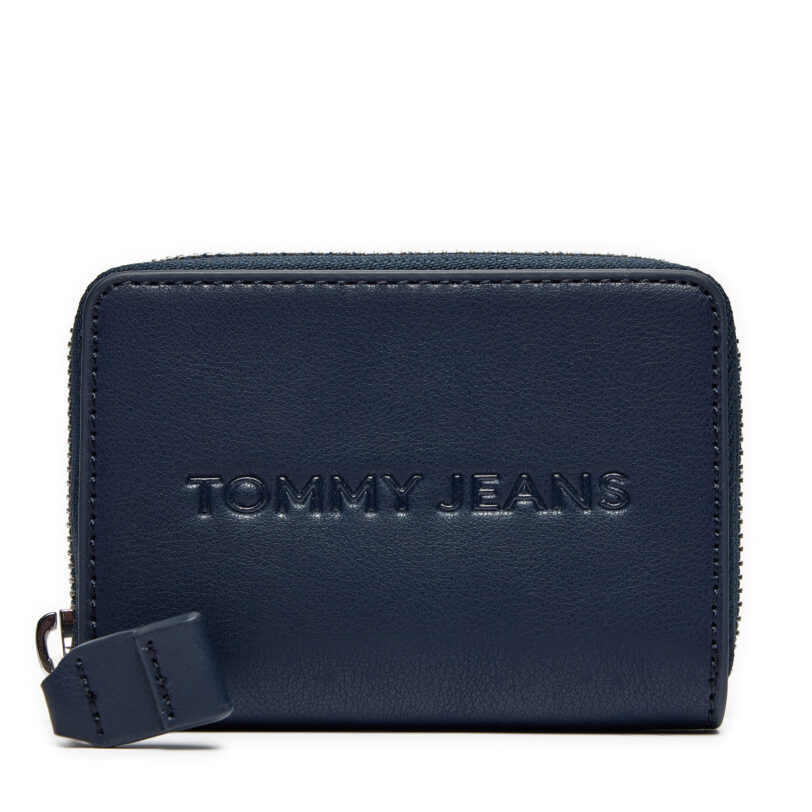 Голям дамски портфейл Tommy Jeans Tjw Ess Must Small Za AW0AW16387 Тъмносин цвят на ниска цена