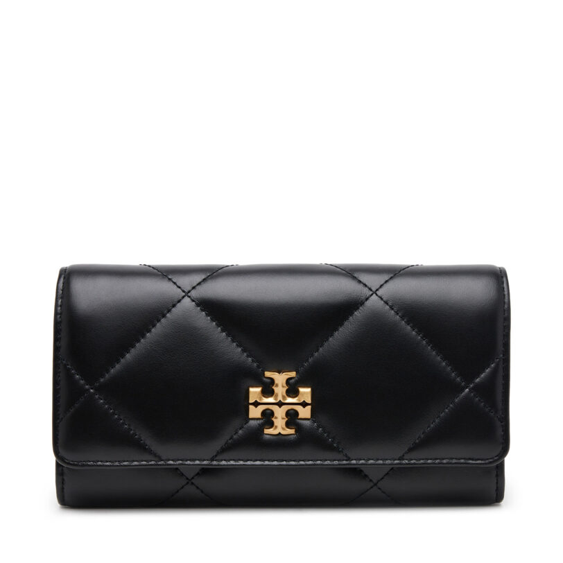 Голям дамски портфейл Tory Burch 163955 Черен цвят на ниска цена