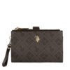 Голям дамски портфейл U.S. Polo Assn. BIUXT6224WVP Кафяв цвят на ниска цена