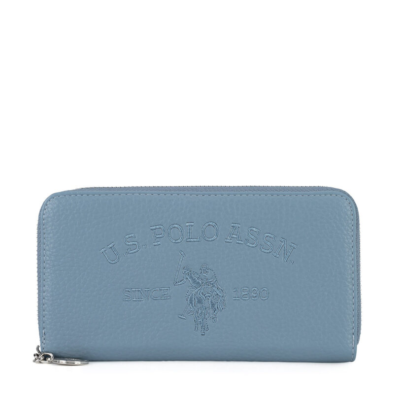 Голям дамски портфейл U.S. Polo Assn. WIUXT8413WVP Син цвят на ниска цена