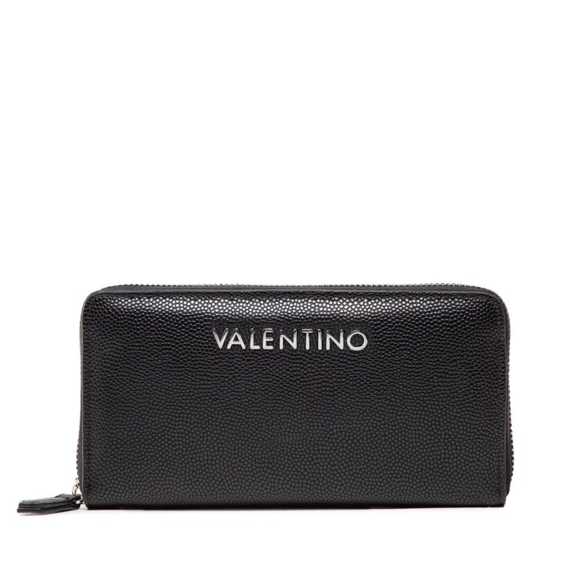 Голям дамски портфейл Valentino Divina VPS1R4155G Черен цвят на ниска цена