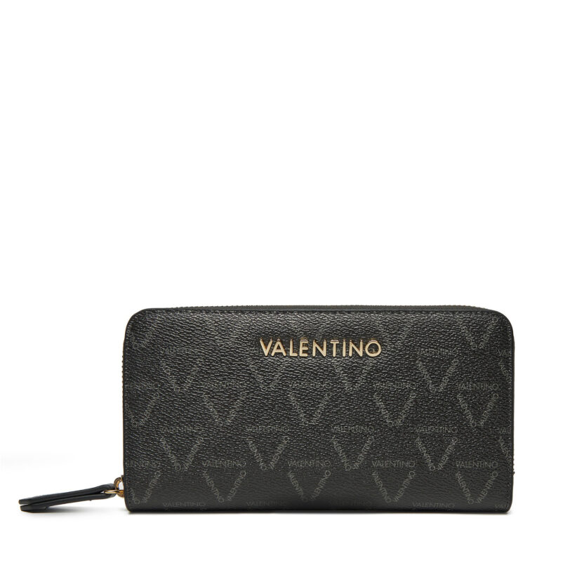 Голям дамски портфейл Valentino Lady Re VPS8GT155 Черен цвят на ниска цена