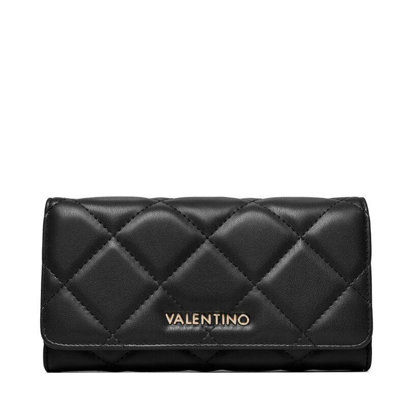 Голям дамски портфейл Valentino Ocarina VPS3KK113R Черен цвят на ниска цена