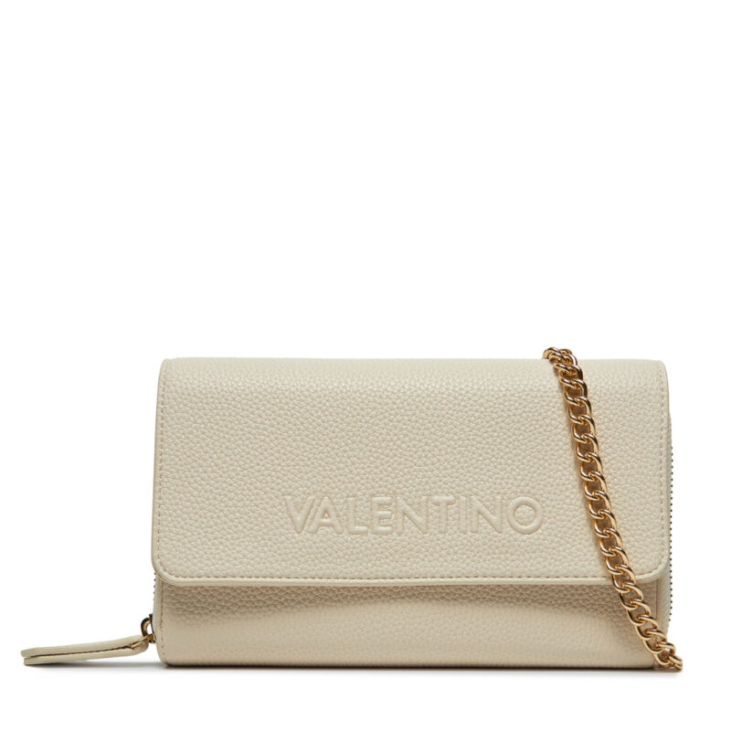 Голям дамски портфейл Valentino Rised Re VPS8P9212 Екрю цвят на ниска цена