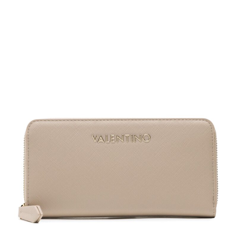 Голям дамски портфейл Valentino Zero VPS7B3155 Бежов цвят на ниска цена