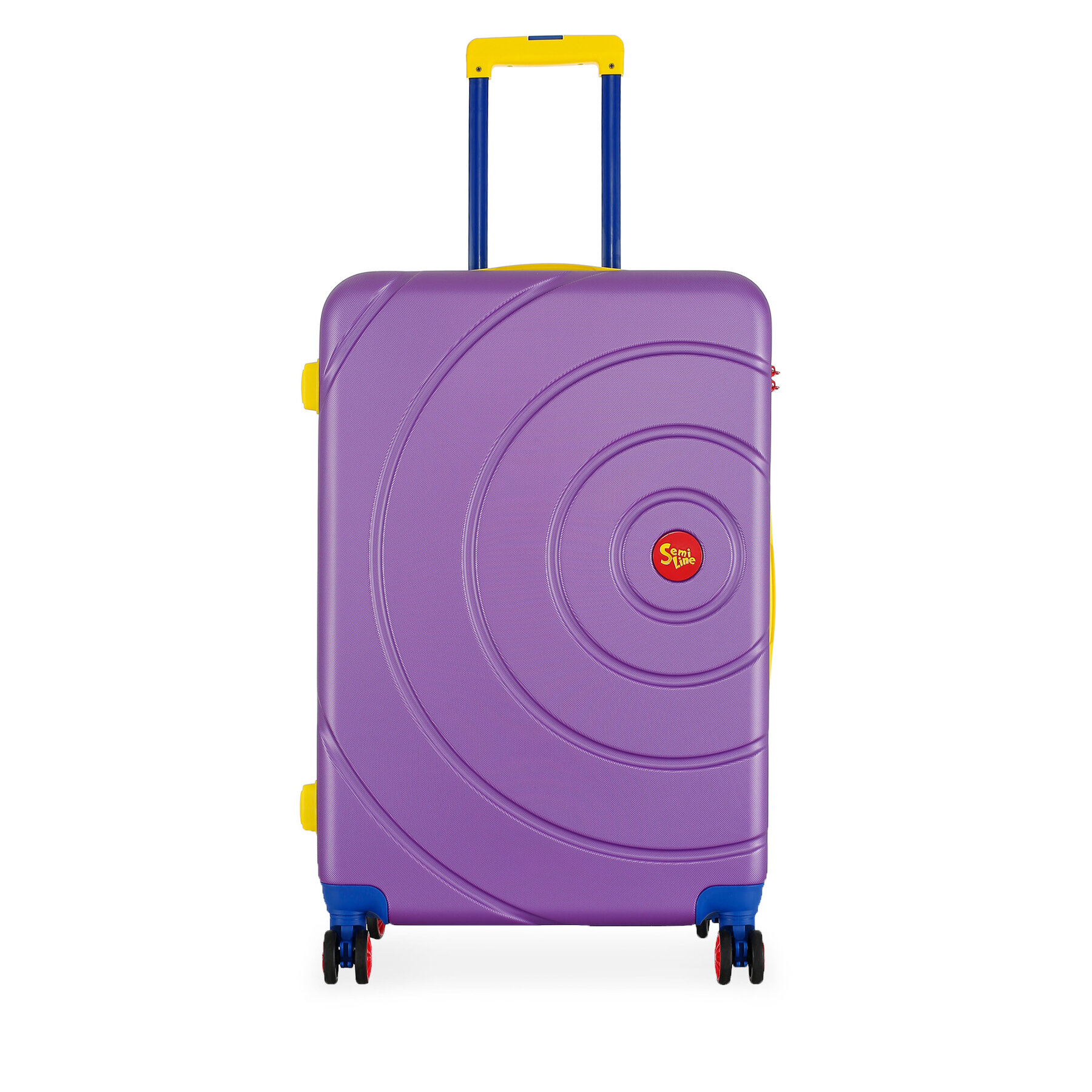 Голям куфар Semi Line T5930-3 Виолетов цвят на ниска цена