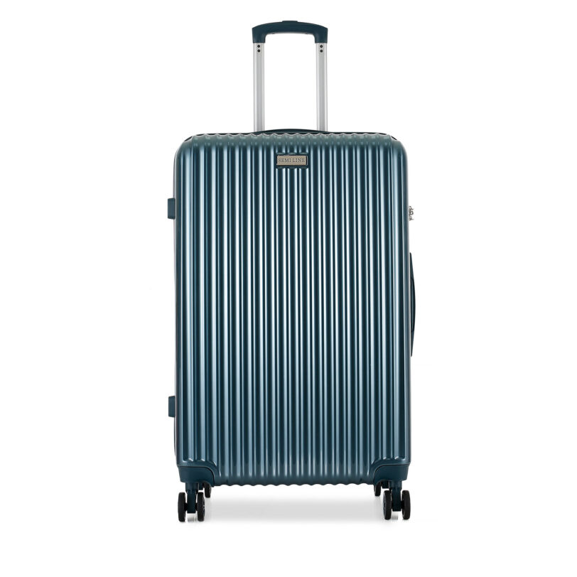Голям куфар Semi Line T5955-3 Тъмносин цвят на ниска цена