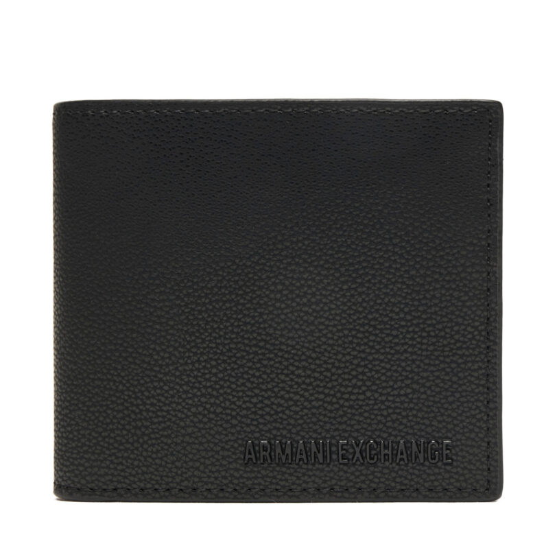 Голям мъжки портфейл Armani Exchange XM000167 AF17090 UC001 Черен цвят на ниска цена