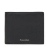 Голям мъжки портфейл Calvin Klein Ck Leather Billfold W Zip Coin LV04D1028G Черен цвят на ниска цена