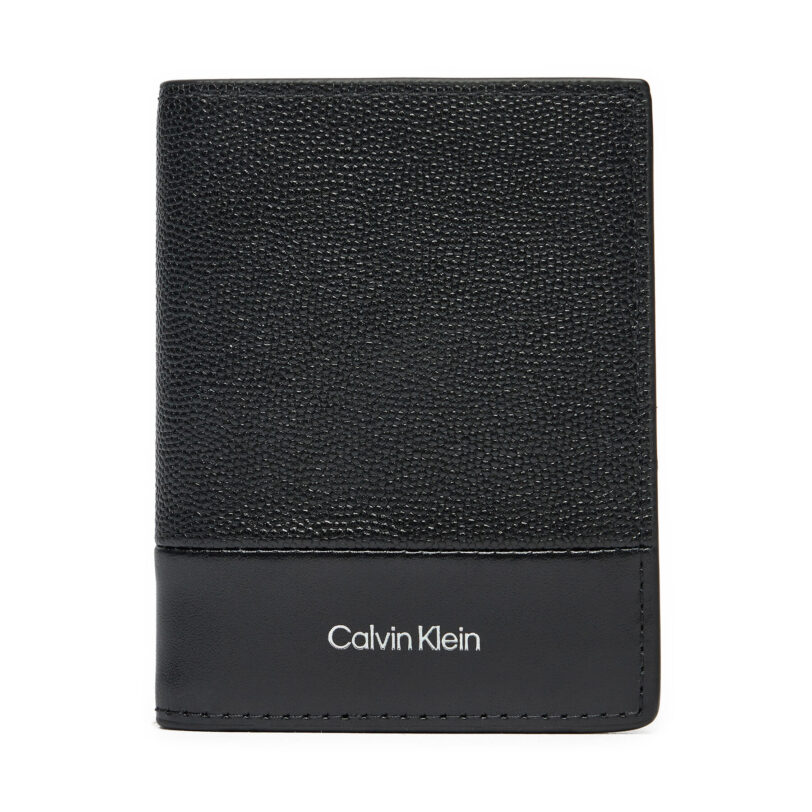 Голям мъжки портфейл Calvin Klein Ck Must Bifold 10cc K50K512679 Черен цвят на ниска цена