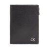 Голям мъжки портфейл Calvin Klein Metal Ck K50K511688 Черен цвят на ниска цена