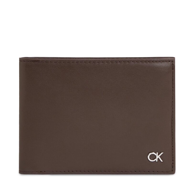 Голям мъжки портфейл Calvin Klein Metal Ck K50K511689 Черен цвят на ниска цена