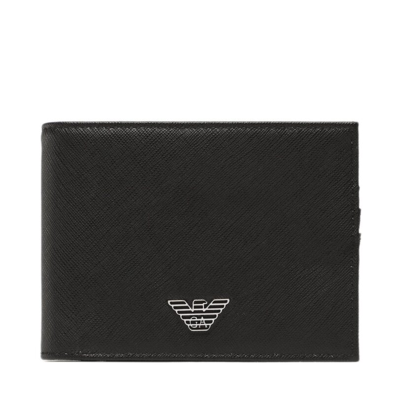 Голям мъжки портфейл Emporio Armani Y4R165 Y138E 81072 Черен цвят на ниска цена