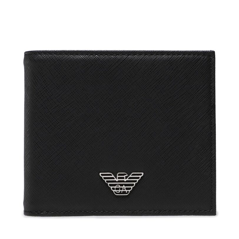 Голям мъжки портфейл Emporio Armani Y4R168 Y138E 81072 Черен цвят на ниска цена