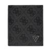 Голям мъжки портфейл Guess SMVELE LEA22 Черен цвят на ниска цена