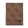 Голям мъжки портфейл Guess Vezzola Smart Slg SMEVZL LEA68 Кафяв цвят на ниска цена