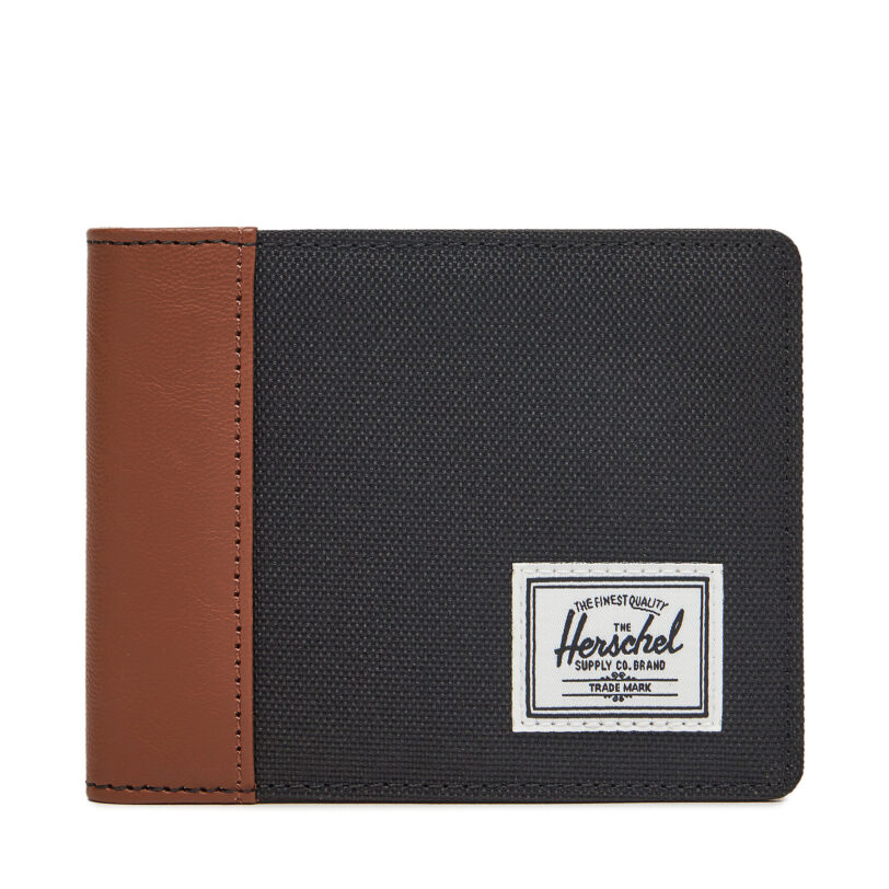 Голям мъжки портфейл Herschel Hank 30068-00055 Черен цвят на ниска цена