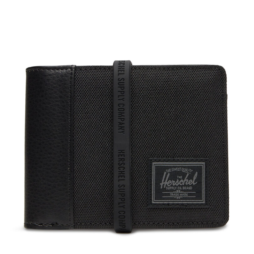 Голям мъжки портфейл Herschel Hank 30068 05881 Черен цвят на ниска цена