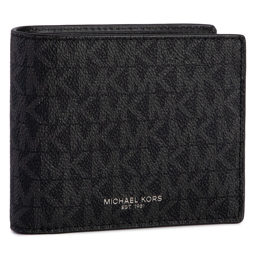 Голям мъжки портфейл Michael Kors Greyson 39F9LGYF5P Черен цвят на ниска цена