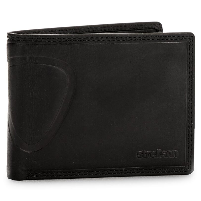 Голям мъжки портфейл Strellson Baker Street 4010000048 Черен цвят на ниска цена