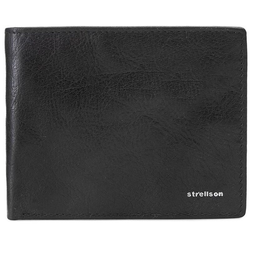 Голям мъжки портфейл Strellson Billfold H8 4010001301 Черен цвят на ниска цена