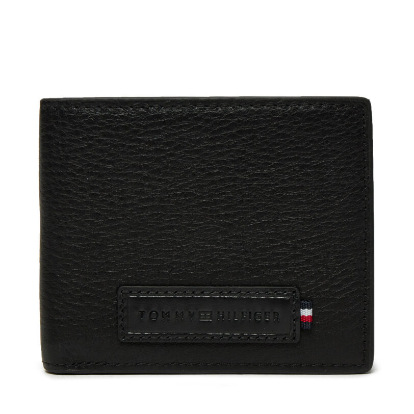 Голям мъжки портфейл Tommy Hilfiger AM0AM13031 Черен цвят на ниска цена