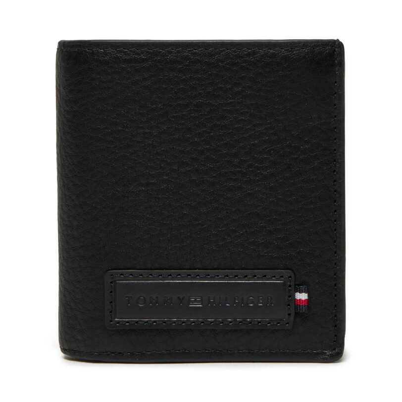 Голям мъжки портфейл Tommy Hilfiger AM0AM13034 Черен цвят на ниска цена