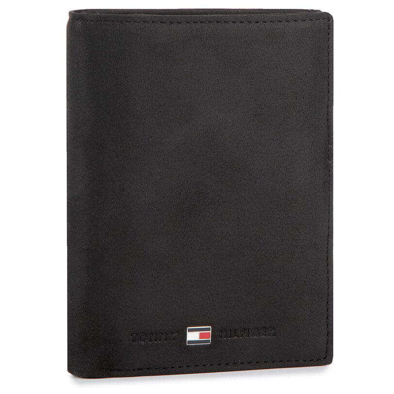Голям мъжки портфейл Tommy Hilfiger Johanson N/S Wallet W/Coin Pocket AM0AM00664 Черен цвят на ниска цена