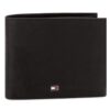 Голям мъжки портфейл Tommy Hilfiger Johnson Trifold AM0AM00665 Черен цвят на ниска цена