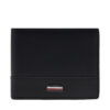 Голям мъжки портфейл Tommy Hilfiger Th Corp Mini Cc Wallet AM0AM13244 Черен цвят на ниска цена