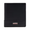 Голям мъжки портфейл Tommy Hilfiger Th Corp Trifold AM0AM13247 Черен цвят на ниска цена