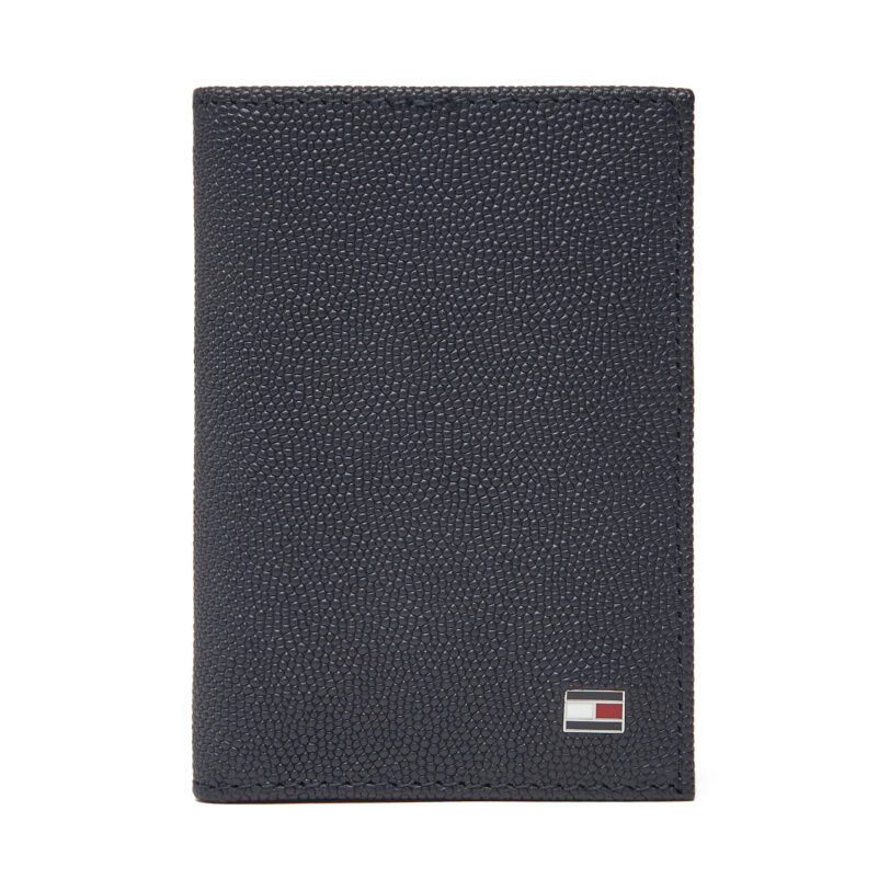 Голям мъжки портфейл Tommy Hilfiger Th Flag Bifold AM0AM13522 Тъмносин цвят на ниска цена