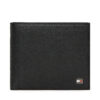 Голям мъжки портфейл Tommy Hilfiger Th Flag Cc And Coin AM0AM13519 Черен цвят на ниска цена