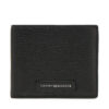 Голям мъжки портфейл Tommy Hilfiger Th Monogram Extra Cc And Coin AM0AM13253 Черен цвят на ниска цена