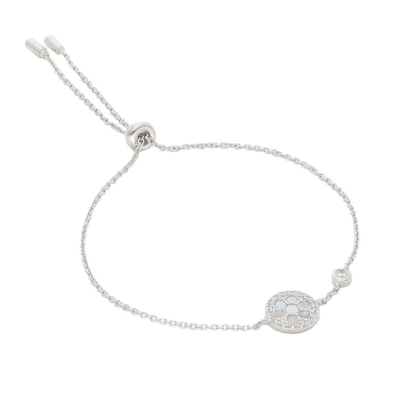 Гривна Fossil Glitz Extension JFS00519040 Сребрист цвят на ниска цена