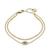 Гривна Fossil Sutton Evil Eye JF04794710 Златист цвят на ниска цена