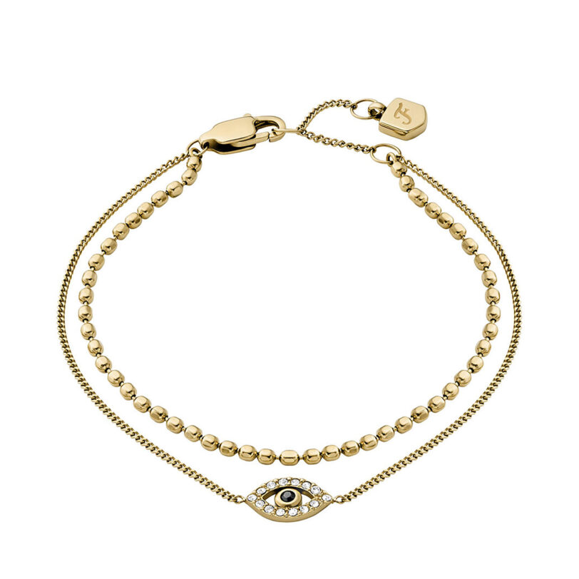 Гривна Fossil Sutton Evil Eye JF04794710 Златист цвят на ниска цена