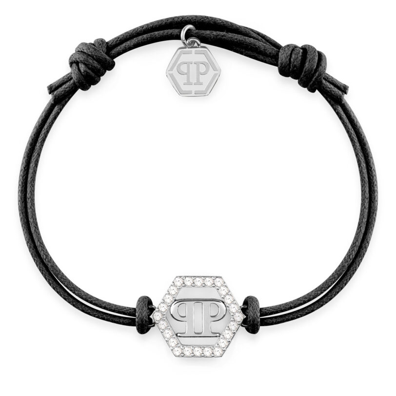 Гривна PHILIPP PLEIN Linked PJYEA17BU Черен цвят на ниска цена
