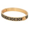Гривна Tory Burch T Monogram Hinge Bracelet 150568 Черен цвят на ниска цена