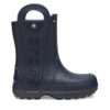 Гумени ботуши Crocs Handle It Rain Boot 210956 Тъмносин цвят на ниска цена