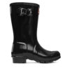 Гумени ботуши Hunter Orginal Kids Gloss JFT6000RGL Черен цвят на ниска цена