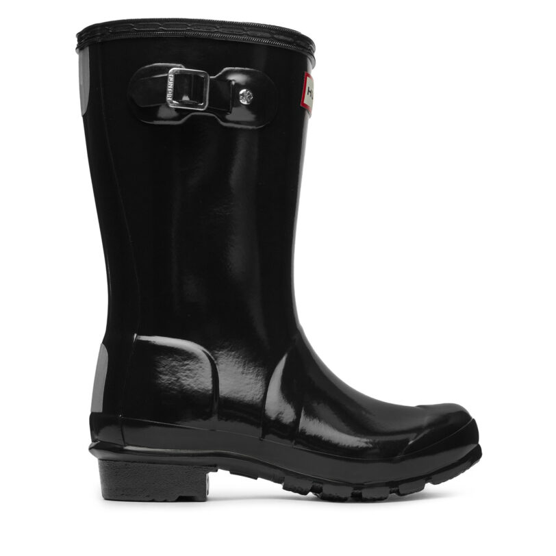 Гумени ботуши Hunter Orginal Kids Gloss JFT6000RGL Черен цвят на ниска цена