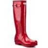 Гумени ботуши Hunter Original Gloss WFT1000RGL Червен цвят на ниска цена