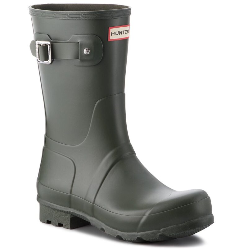 Гумени ботуши Hunter Original Short MFS9000RMA Зелен цвят на ниска цена